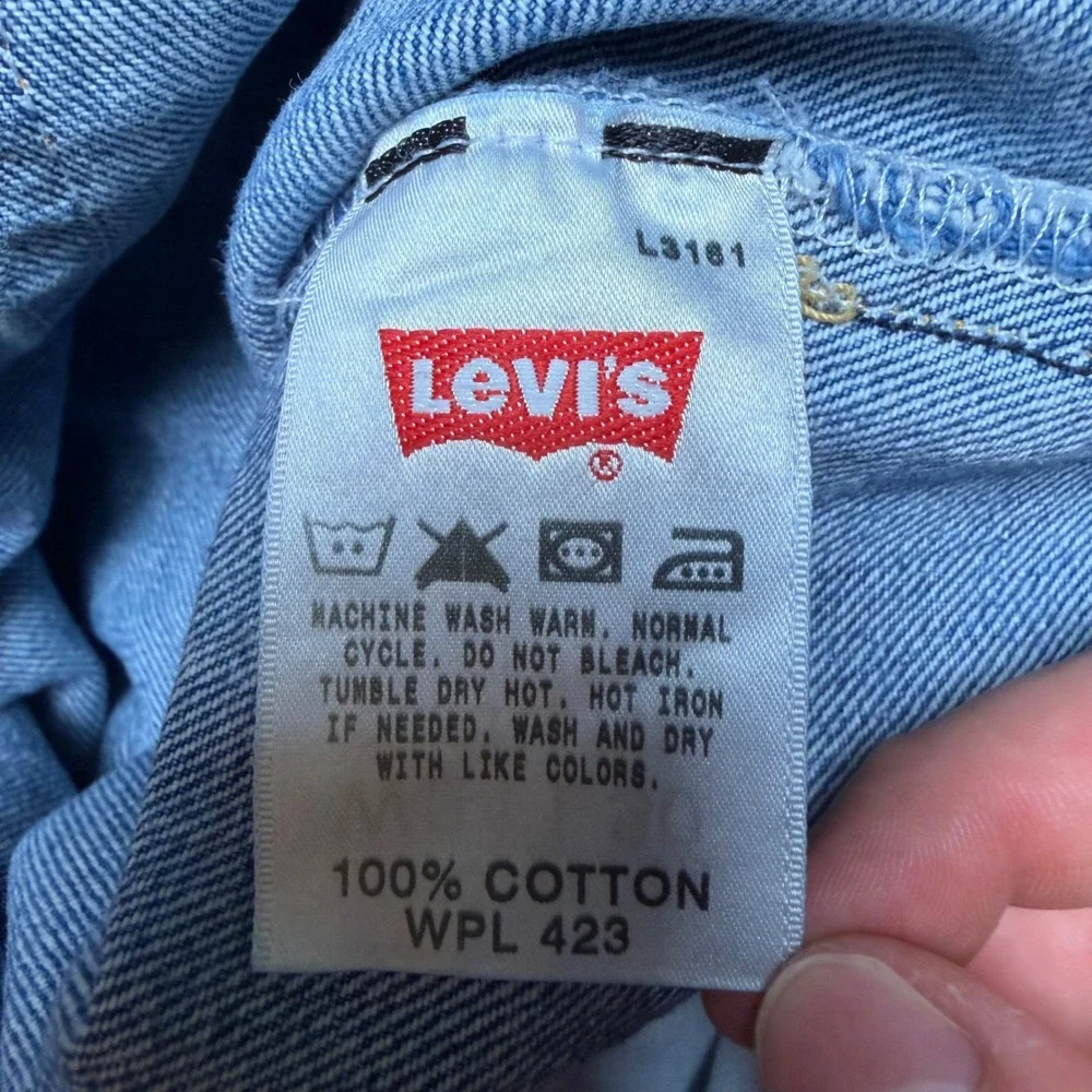Levi's 501 Original Fit Jeans Mens 34x30 Blue Straight Leg Button Fly Y2K Denim